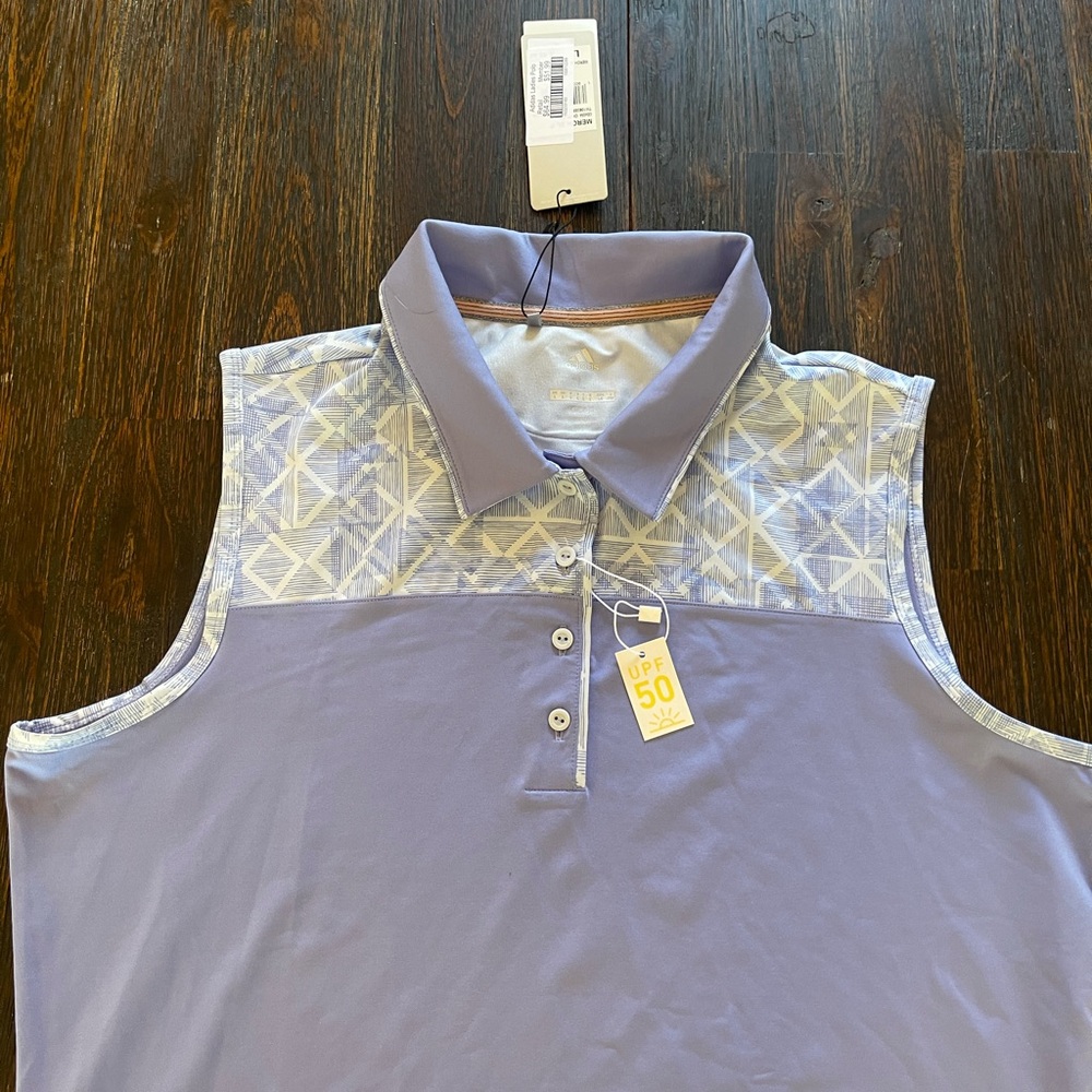 Callaway Lavender Geometric Sleeveless Top